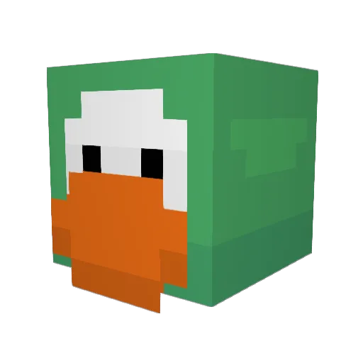 Vatiraz Minecraft avatar head, 3D render