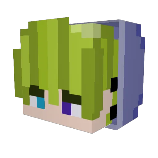 Vativevlr Minecraft avatar head, 3D render