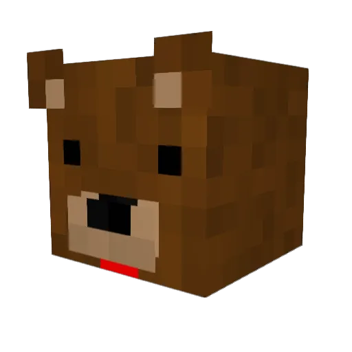 Vatnar_ Minecraft avatar head, 3D render