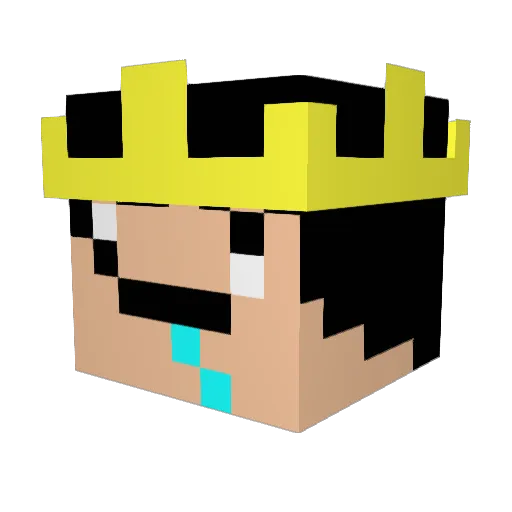 VatorCraft Minecraft avatar head, 3D render