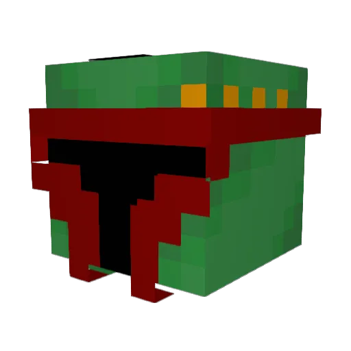 Vatso556 Minecraft avatar head, 3D render