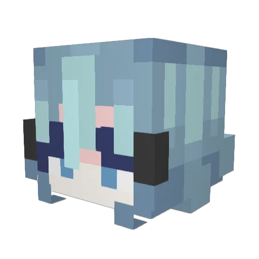 Vatszz Minecraft avatar head, 3D render
