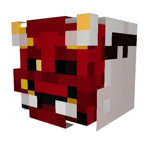 Vatya Minecraft avatar head, 3D render