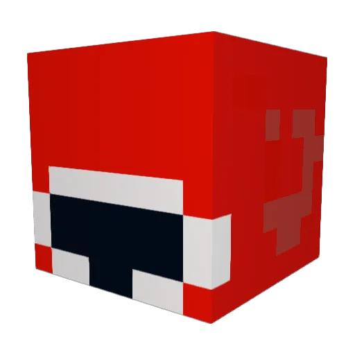 Vatzzz Minecraft avatar head, 3D render