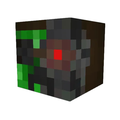 Vault76Overseer Minecraft avatar head, 3D render