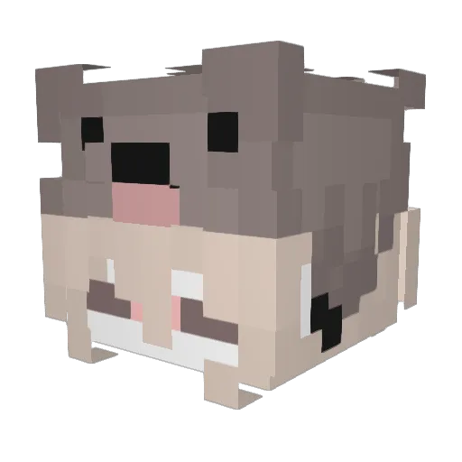VaultSoldier Minecraft avatar head, 3D render