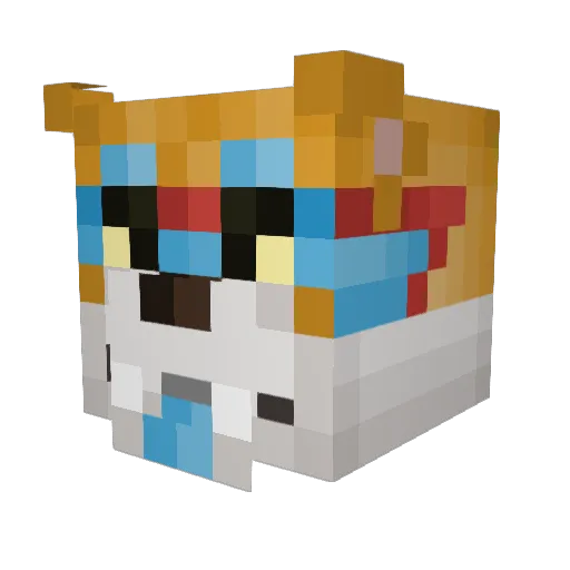 Vaultboy146 Minecraft avatar head, 3D render
