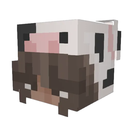 Vaurelias Minecraft avatar head, 3D render