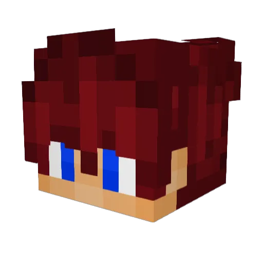 Vaurx Minecraft avatar head, 3D render