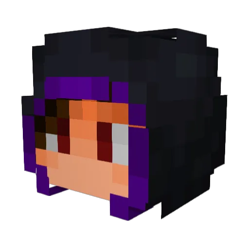 Vaval21 Minecraft avatar head, 3D render