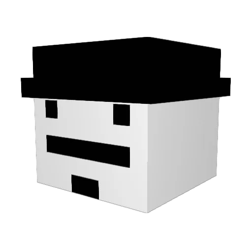Vavalaca Minecraft avatar head, 3D render