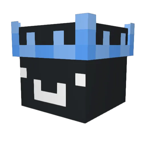 Vavdom Minecraft avatar head, 3D render