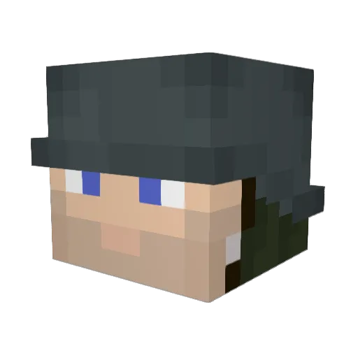 Vavle Minecraft avatar head, 3D render