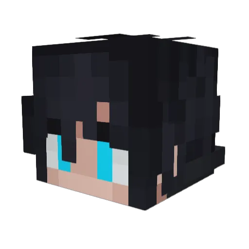 Vawmer Minecraft avatar head, 3D render