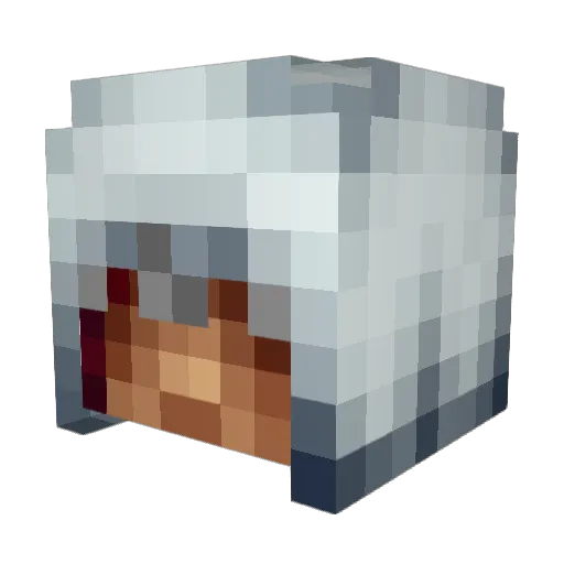 Vax03 Minecraft avatar head, 3D render