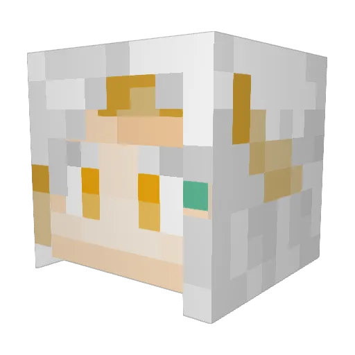 Vax99 Minecraft avatar head, 3D render