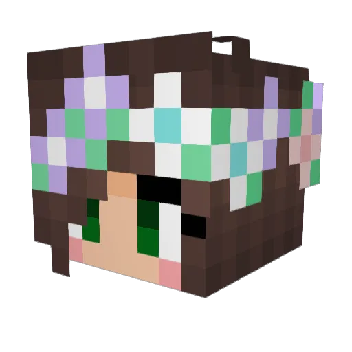 VaxDevil Minecraft avatar head, 3D render
