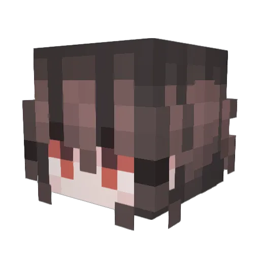 Vaxilnea_ Minecraft avatar head, 3D render