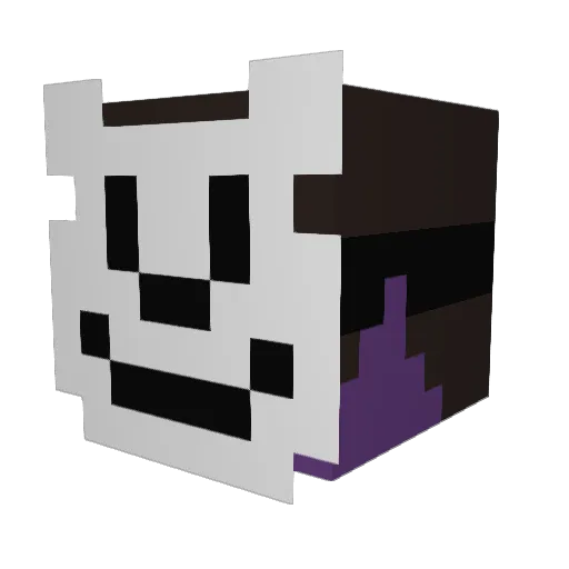 Vaxsisek Minecraft avatar head, 3D render