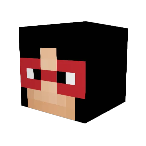VayBay Minecraft avatar head, 3D render
