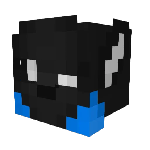 Vayconem Minecraft avatar head, 3D render