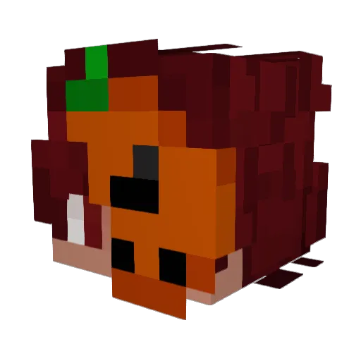 Vaydyx Minecraft avatar head, 3D render
