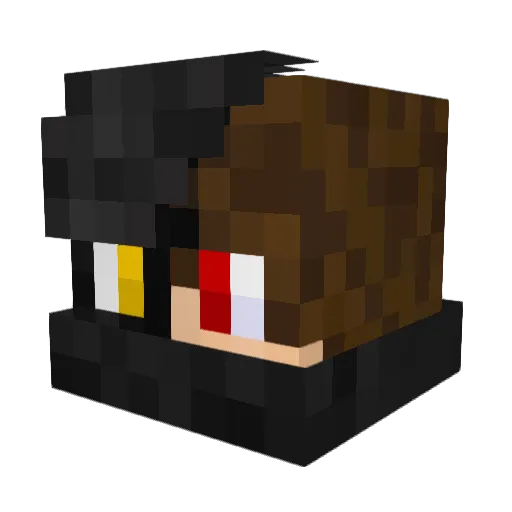 VayneGogh Minecraft avatar head, 3D render