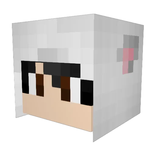 VaynePron Minecraft avatar head, 3D render