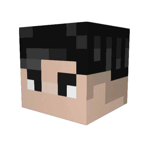 Vayrund Minecraft avatar head, 3D render