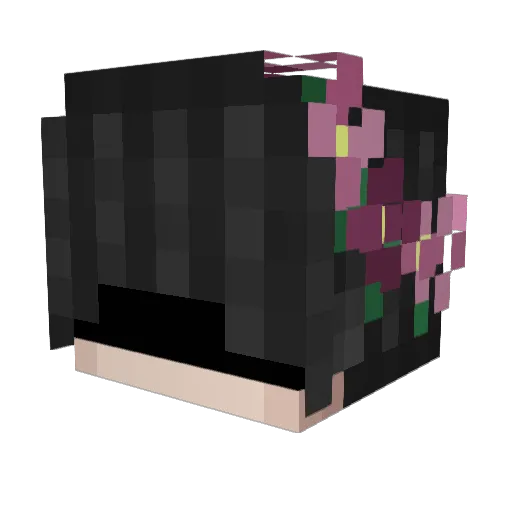 VaytFx Minecraft avatar head, 3D render