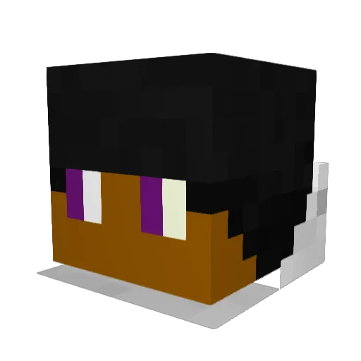 VazT_Trey Minecraft avatar head, 3D render