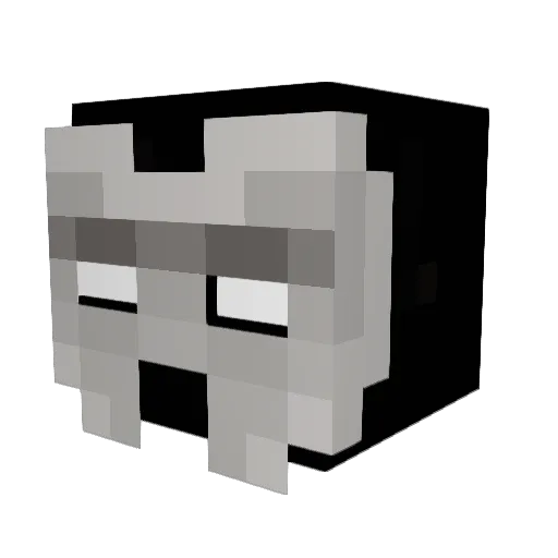 Vazmc Minecraft avatar head, 3D render
