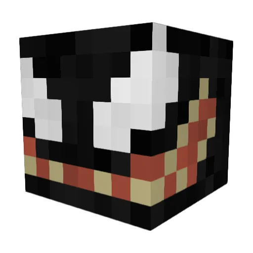 Vbakedbean Minecraft avatar head, 3D render