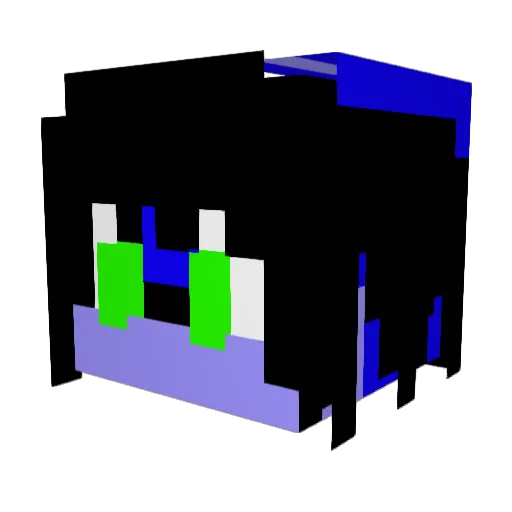 Vbslender05 Minecraft avatar head, 3D render
