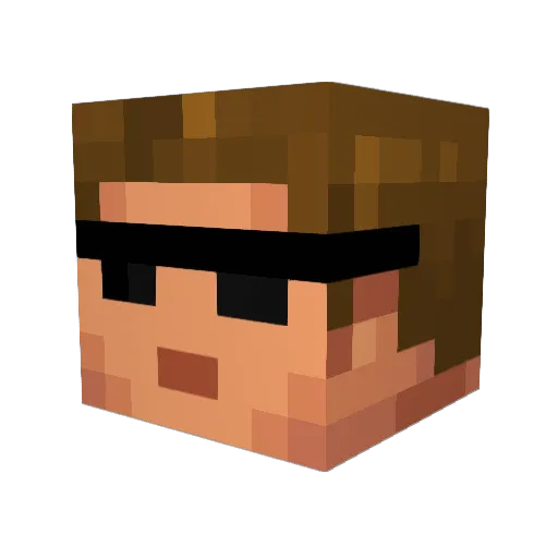 Vcbx67 Minecraft avatar head, 3D render