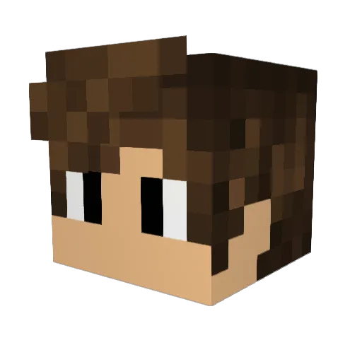 Vcc05 Minecraft avatar head, 3D render
