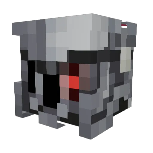 Vcghosty Minecraft avatar head, 3D render