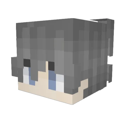 Vcngeance Minecraft avatar head, 3D render