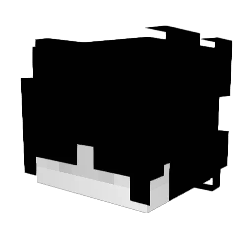 Vczxil Minecraft avatar head, 3D render