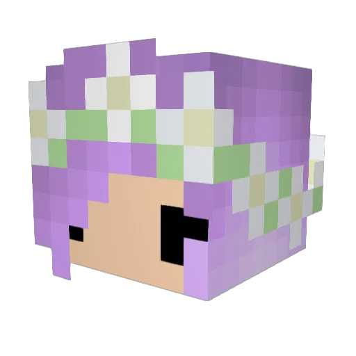 Vdcaptain Minecraft avatar head, 3D render