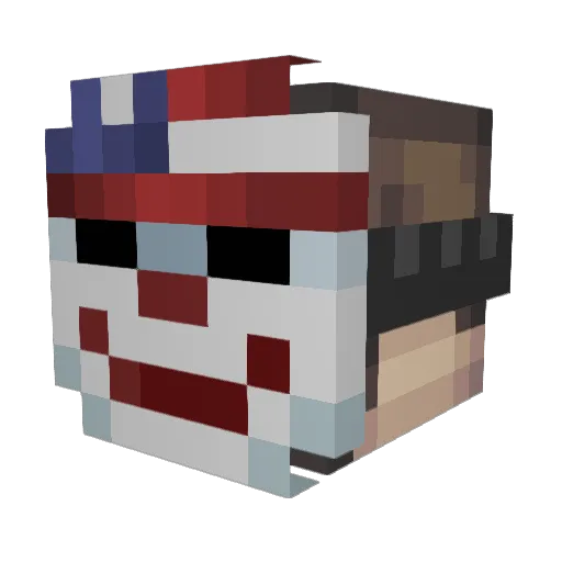 Ve1der Minecraft avatar head, 3D render