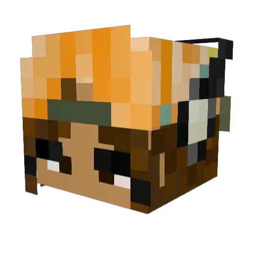 VeLoSZN Minecraft avatar head, 3D render