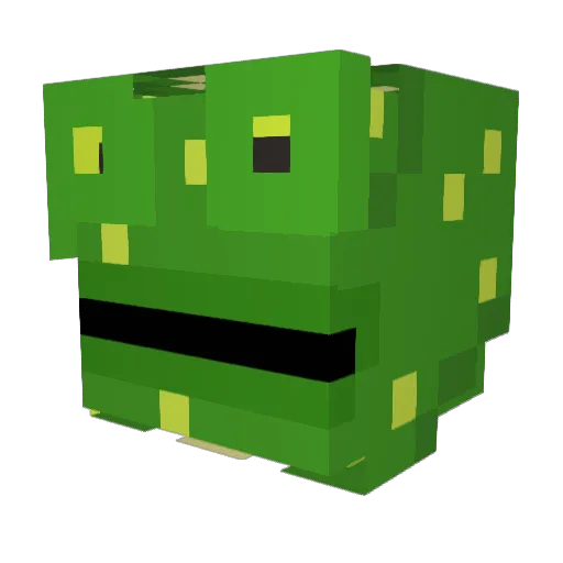 VeLode Minecraft avatar head, 3D render