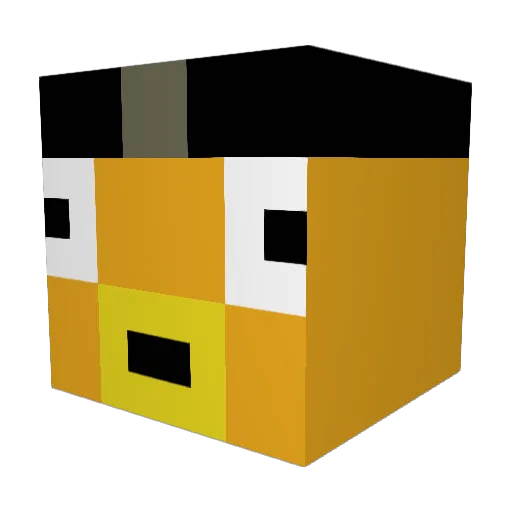 VeNoM68 Minecraft avatar head, 3D render