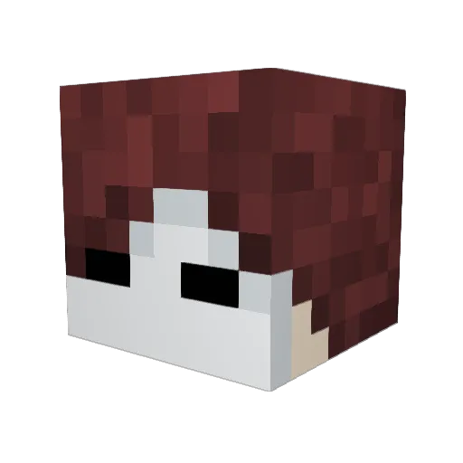 VeRkazo Minecraft avatar head, 3D render
