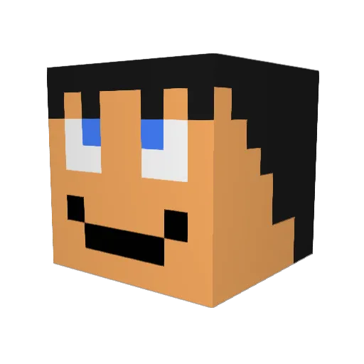VeXx_Gamer Minecraft avatar head, 3D render