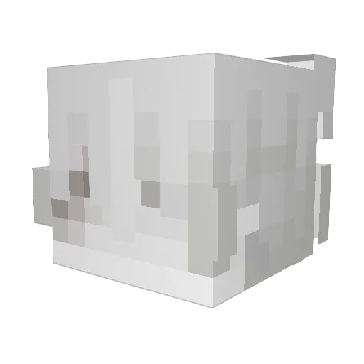 Veai Minecraft avatar head, 3D render
