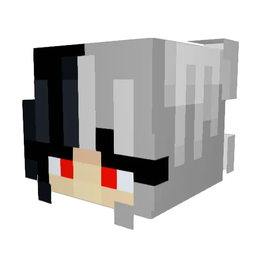 Veamerr Minecraft avatar head, 3D render