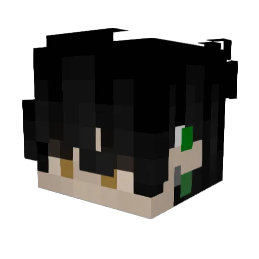 Veantur_ Minecraft avatar head, 3D render