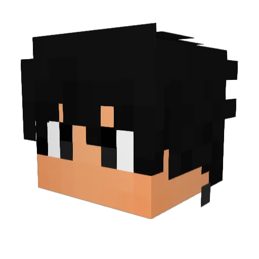 Vearz Minecraft avatar head, 3D render